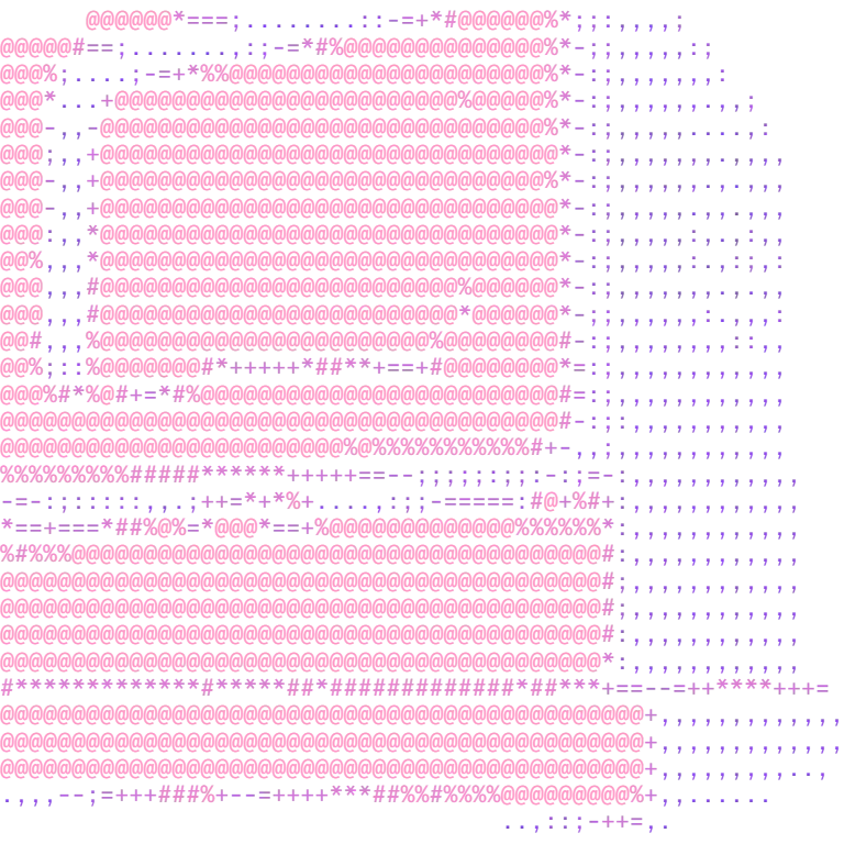 Desenho em ASCII de um computador retrô, do rosa ao violeta