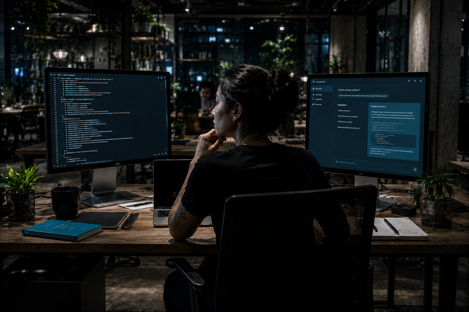 Engenheiro desenvolvendo sistema de IA em produção